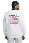 Hugs Work Crewneck Sweatshirt - Artdog Designs Inc