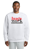 Hugs Work Crewneck Sweatshirt - Artdog Designs Inc